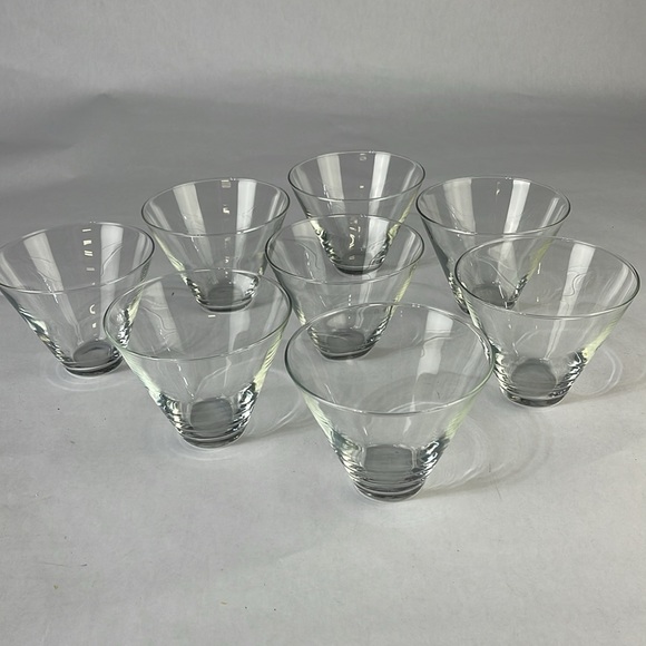 Set of 8 Crystal Stemless Martini Glasses - Picture 8 of 11